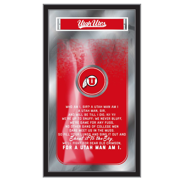 Utah 26" x 15" Fight Song Mirror