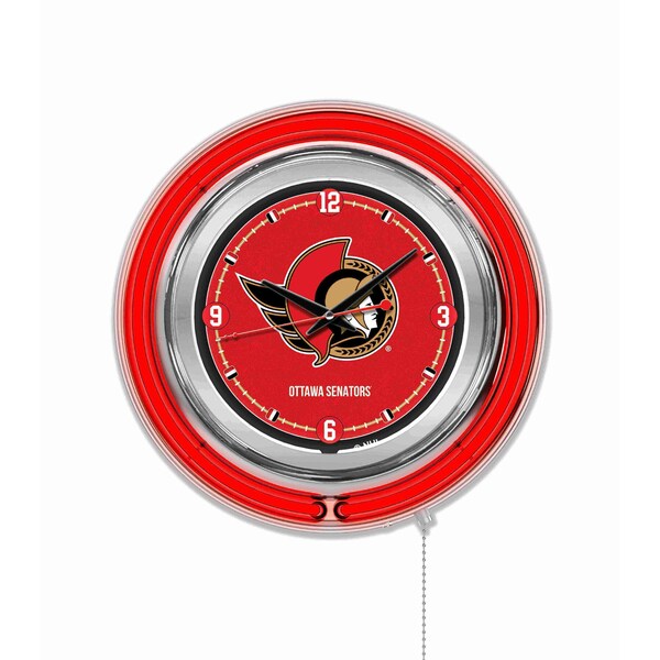 Ottawa Senators Double Neon 15" Clock, NHL