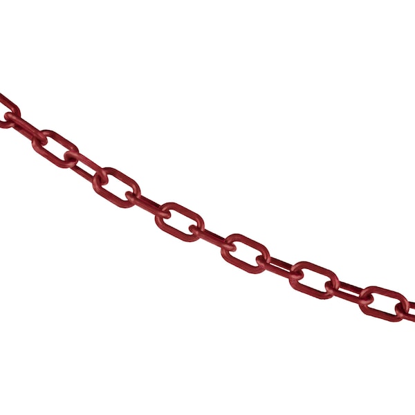 3/4" x 100' Crimson Plastic Safety Chain