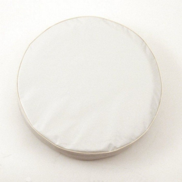 21-1/2" x 8" Plain White Tire Cover