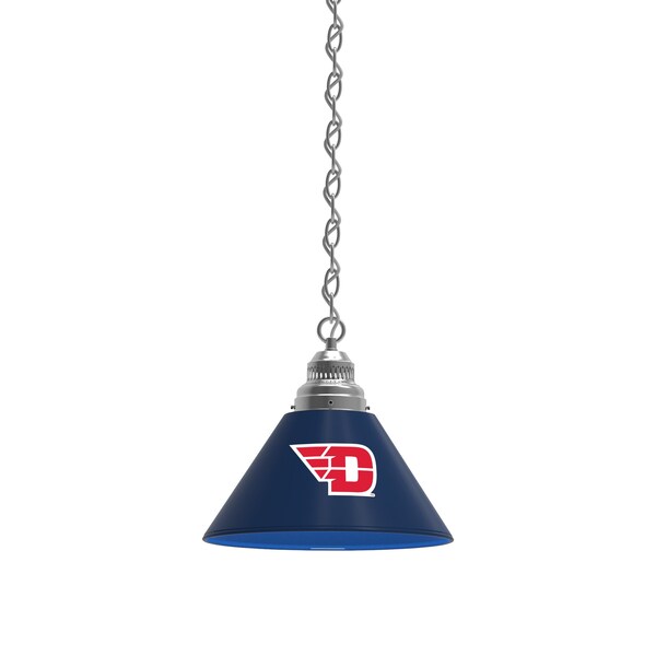 University of Dayton Pendant Light, Chrome Fixture