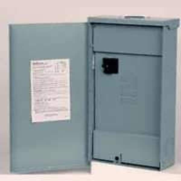 Panelboard Interior, W0, 2 Spaces, 100A, 120/240V AC, Main Circuit Breaker, 1 Phase