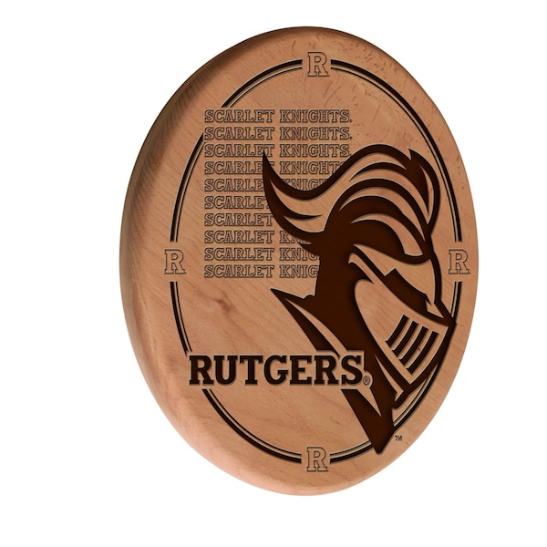 Rutgers 13" Laser Engraved Solid Wood Sign
