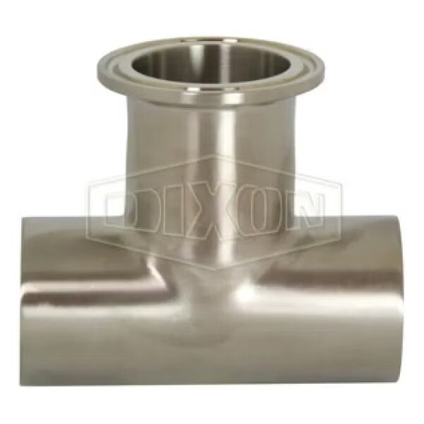 Branch Tee, 2 in, Clamp x Weld, 316L SS, Domestic