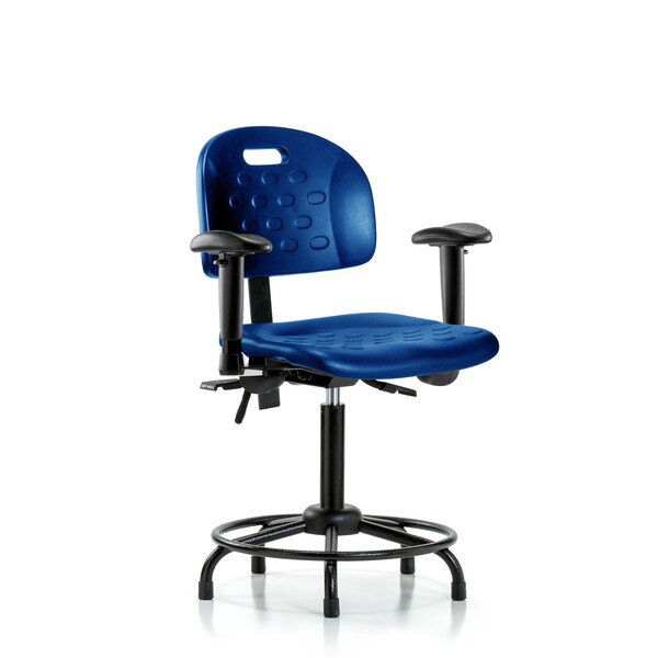 Medium Bench Chair Newport Med Ben Chair, RT, Tilt AA Glds, Adjustable Arms, 22" to 30" Height