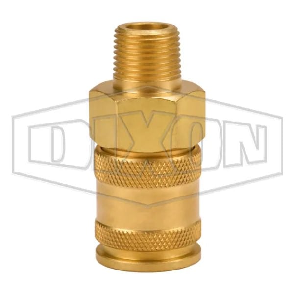 CJ Series High Flow Male Quick Disconnect Pneumatic Coupler, 1/2-14 Nominal, Quick Disconnect Couple