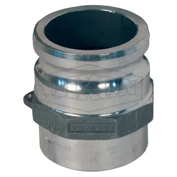 Cam and Groove Adapter, 3 in, Butt Weld x SCH 40 Pipe, Aluminum, Domestic