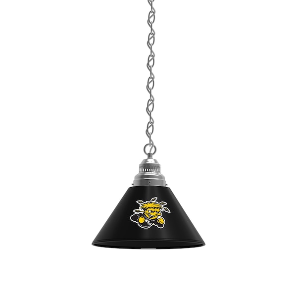 Wichita State Pendant Light, Chrome Fixture