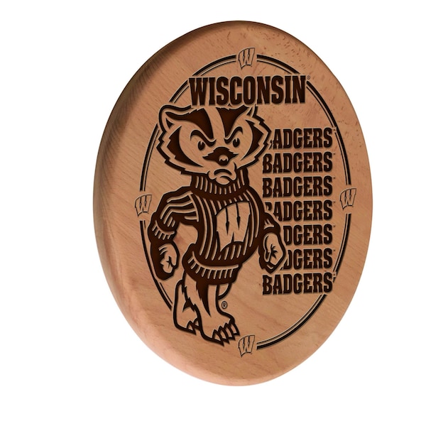 University of Wisconsin  13" Laser Engraved Solid Wood Sign