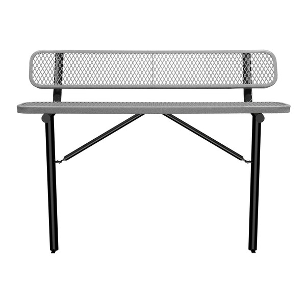 Bench/Back, Ingroud Mount, 6ft., Granite