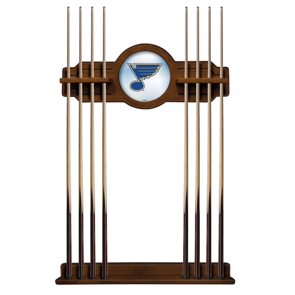 St Louis Blues Cue Rack in Chardonnay Finish