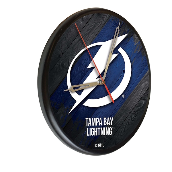 Tampa Bay Lightning 13" Solid Wood Clock