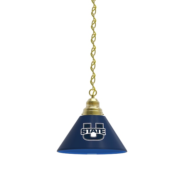 Utah State Pendant Light, Brass Fixture