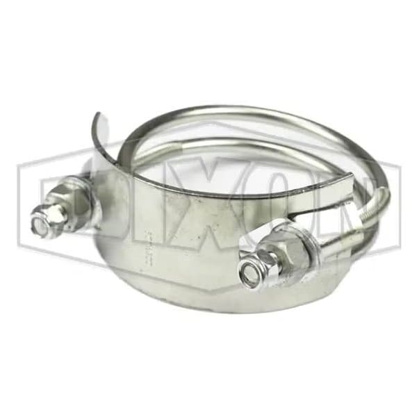 Counter Clockwise Spiral Clamp, 4 in Nominal, 6-1/8 in W, Steel, Domestic