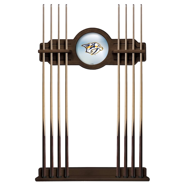 Nashville Predators Cue Rack in Chardonnay Finish