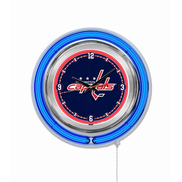 Washington Capitals Double Neon 15" Clock, NHL
