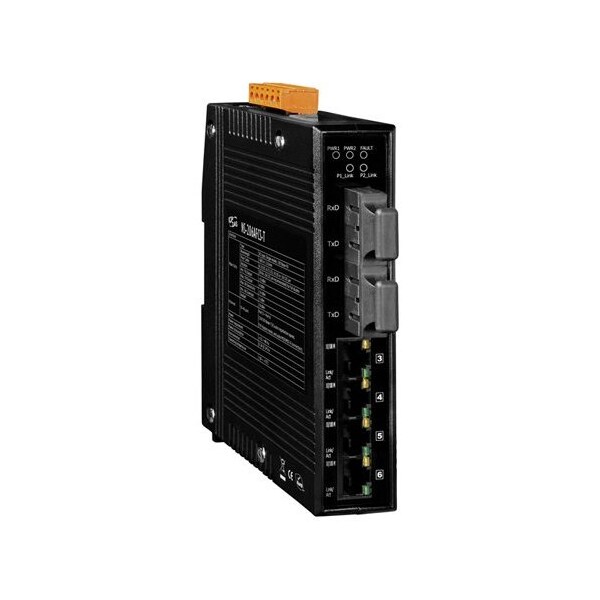 4-port 10/100 Mbps Ethernet with 2 Fiber Ports Switch, NS206AFCST