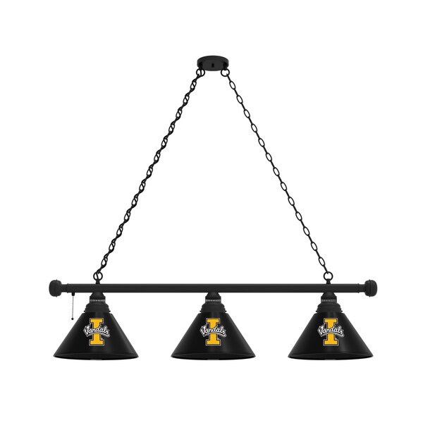 Idaho 3 Shade Billiard Light, Black Fixture