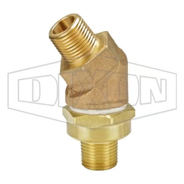 Ball Drip Angle Valve, 1/2 x 1/2 in Nominal, MNPT x MNPT End Style, 175 psi Pressure, Brass Body