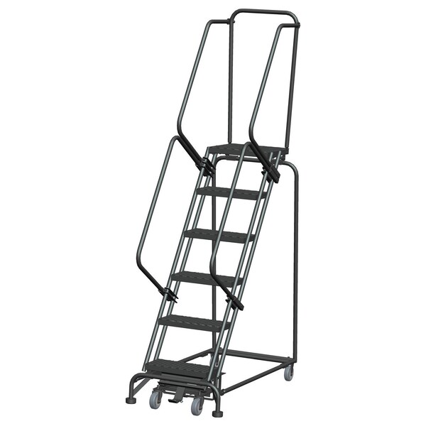 Lockstep Rolling Ladder, Steel, 60 in.H