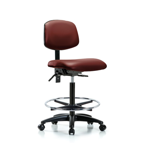 Vinyl Chair, High Bench, Foot Ring, Casters, Borscht