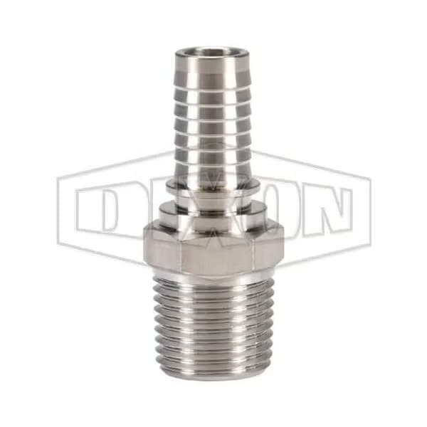 True ID Crimp Collar, 3/8 in, Rigid Male, 316 SS, Domestic