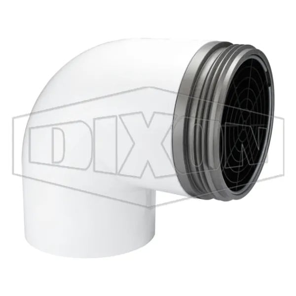 90Deg Dry Hydrant Male Adapter, 4-1/2 in, Male NST NH, Aluminum, Domestic