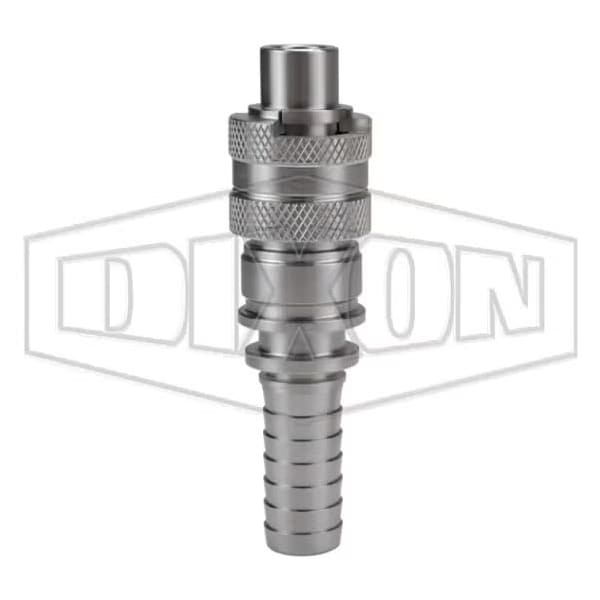 Dix-Lock N Series Interchange Quick Disconnect Pneumatic Plug, 1 in Nominal, 500 psi Pressure, 316