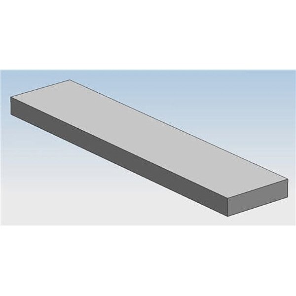 Bar Stock, Al, 6061, 1/4 x 12 In, 6 Ft