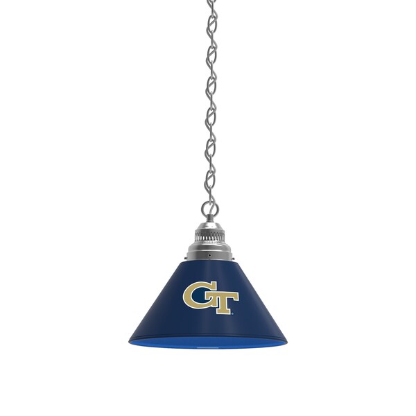 Georgia Tech Pendant Light, Chrome Fixture