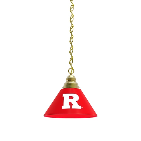 Rutgers Pendant Light, Brass Fixture