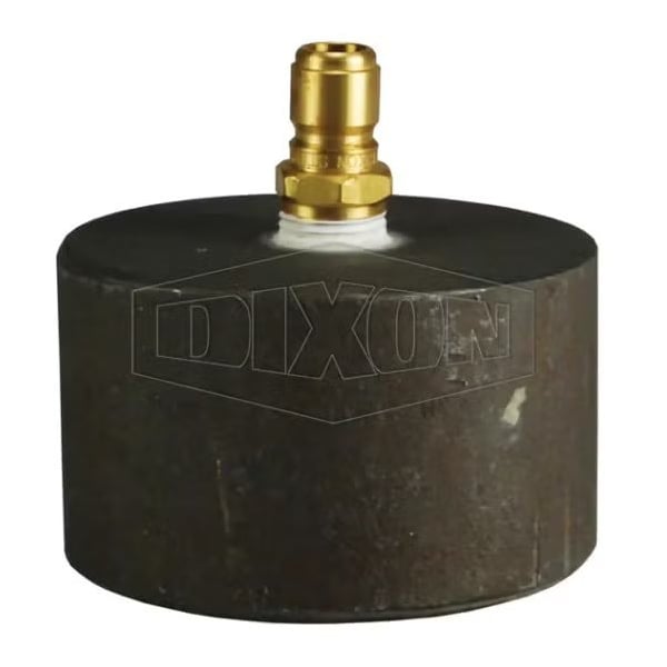 Test Cap, 4 in FNPT, For Use with Hydrostatic Test Pump, Iron/Steel