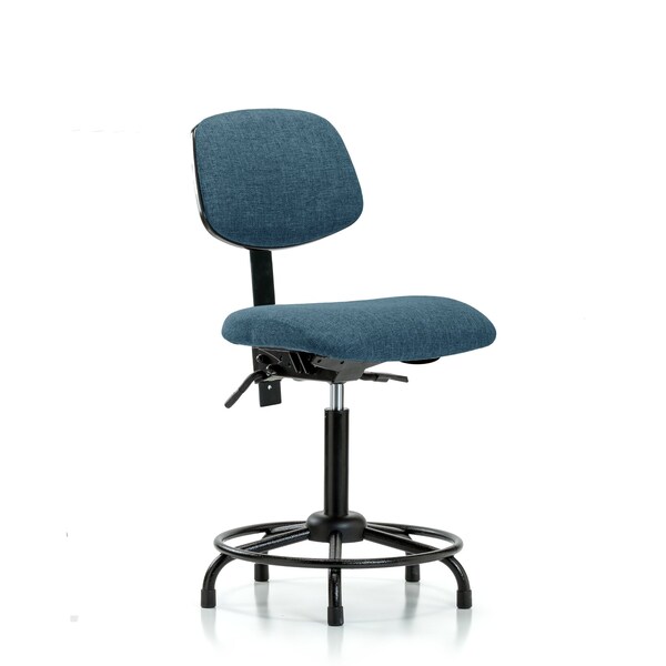 Chair, Fab, Med Bench, RT Tilt Glides, Blu, No Arms, 22" to 29" Height, Blue
