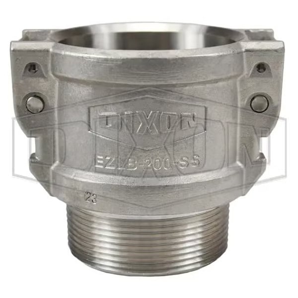 EZLink Type B Armless Cam and Groove Coupler with Buna-N Gasket, 2 in Nominal, Coupler x MNPT End S