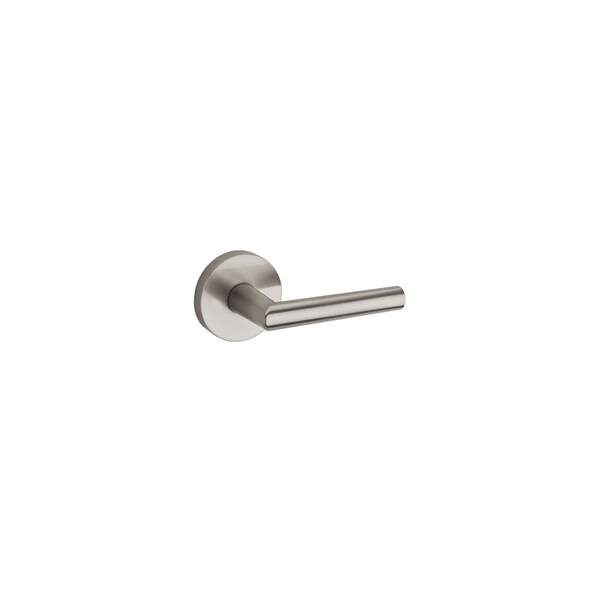 Milan Round Passage Door Lock W/ 6AL Latch and RCS Strike Satin Nickel Finish
