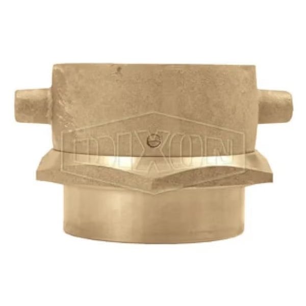 Open Snoot Pin Lug Adapter, 1-1/2 in, FNPT Rigid x Swivel FPSH, Brass, Domestic