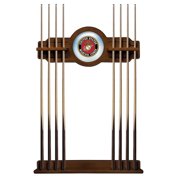 U.S. Marines Cue Rack in Chardonnay Finish