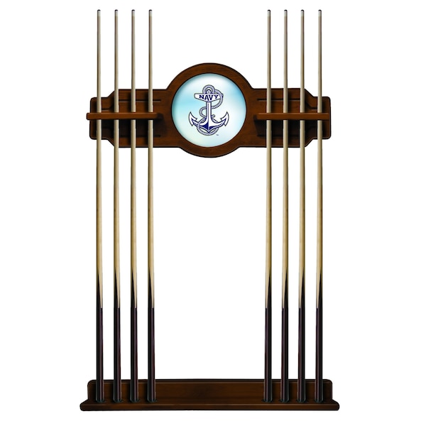 US Naval Academy NAVY Cue Rack in Chardonnay Finish