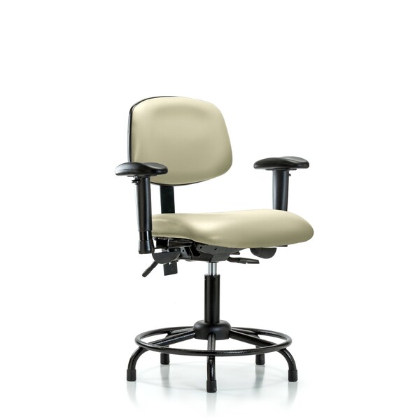 Desk Chair Desk Chair, Vinyl, Chr Tilt Casters, Salsa, Adjustable Arms, 18" to 23" Height, Vinyl