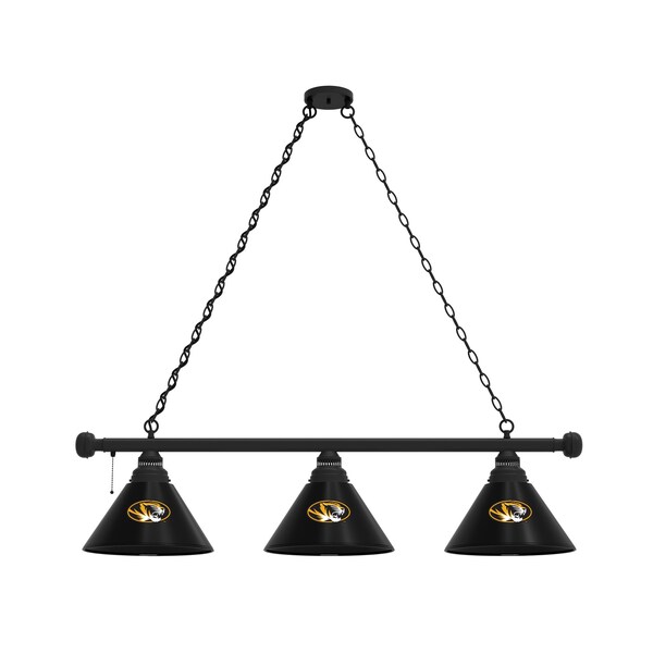 Missouri 3 Shade Billiard Light, Black Fixture