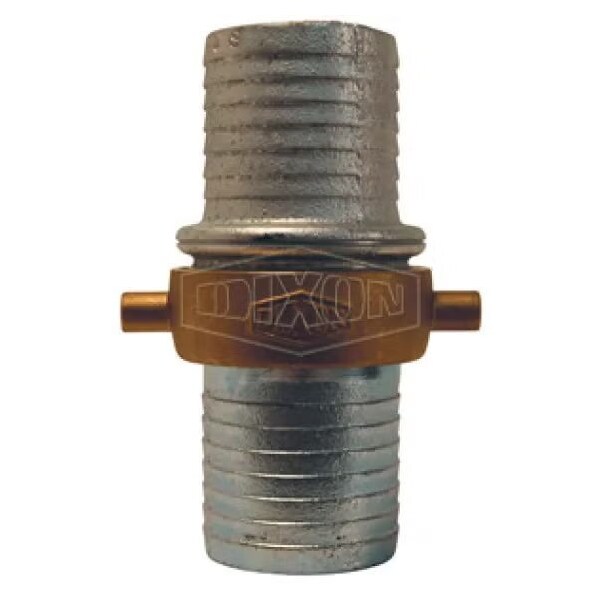 King Short Shank Suction Coupling with Brass Nut, 2-1/2 in Nominal, NST End Style, Domestic
