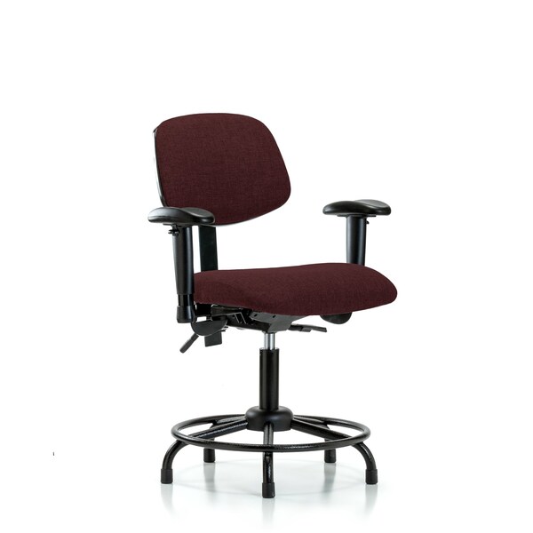 Desk Chair Desk Chair, Fabric, RT Tilt AA Glides, Bur, Adjustable Arms, 19" to 24" Height, Fabric