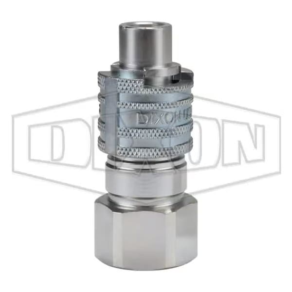 Dix-Lock N Series Bowes Interchange Female Quick Disconnect Coupler, 3/8-18 Nominal, 500 psi Pressu