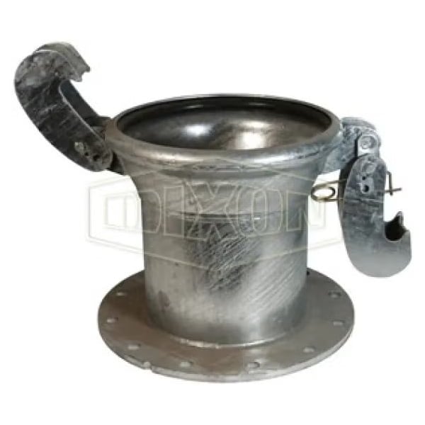 Type A Industrial Female Quick Connect Coupler, Coupling, 10 in, Quick Connect Coupler x Flange, Ste