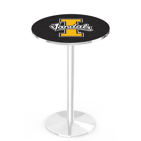 42" Chrome Idaho Pub Table, 36" dia. Top