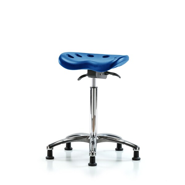 Poly Tractor Sit-Stand Chrome, Blue
