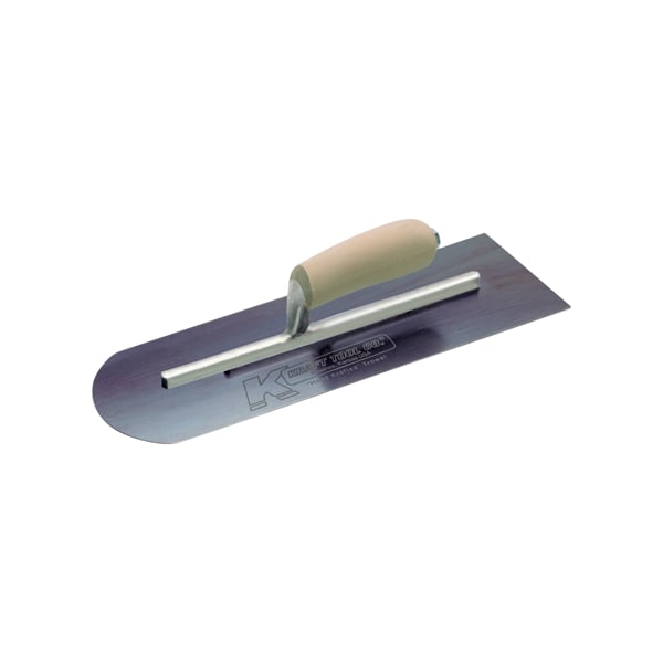 Round Front/Square Back Blue Stee, 16"x5