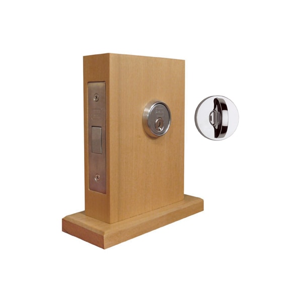 Single Cylinder Modern Mortise Deadlock Bright Brass