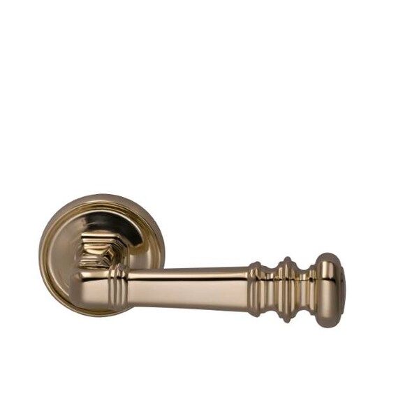 Large Rose Pass 238BS T Strike 1-3/4" Door ULQ Bright Brass 101 LVR
