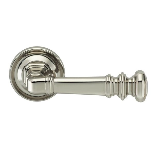 Rose Pass 238BS T Strike 1-3/4" Door Bright Nickel 101 Lever and Large